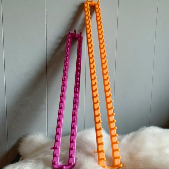 3 Pc Set Knitting Looms Yarn Long Weaving Craft Set Sock Scarf Hat Sweaters Tool - Picture 3 of 8